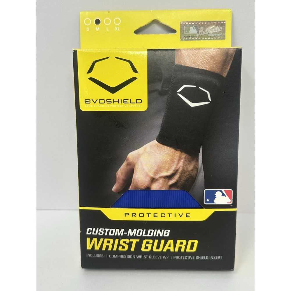 NEW!! EvoShield MLB Sz M Protective Wrist Guard Royal Blue S7